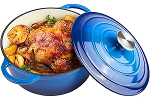 3 Quart Enameled Cast Iron Dutch Oven For Versatile Cooking