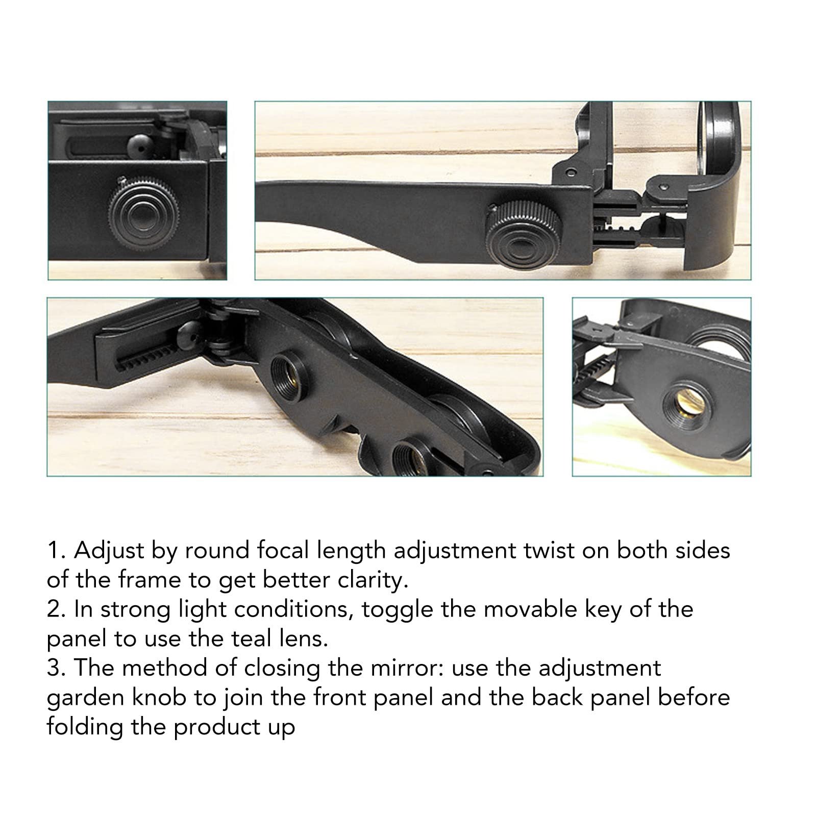 Opera Lunettes Jumelles Mains Libres Pour La Pêche, L'observation Des Oiseaux, Les Concerts, Le Théâtre, Lunettes Télescope D'opéra Zoom 10X Avec 3 Filtres De Couleur Pour Adultes Jumelles De Theatre