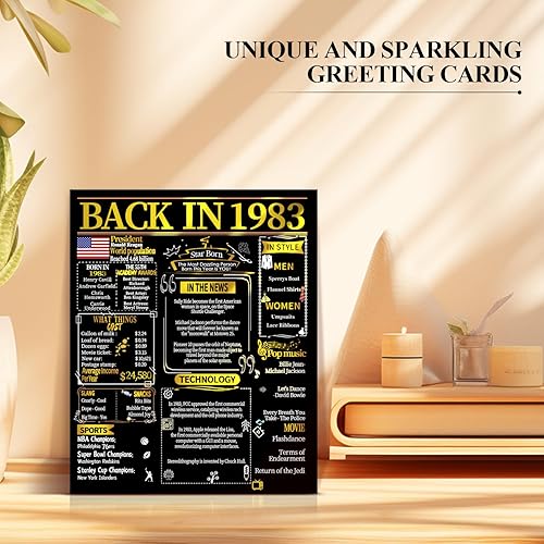 Miniatura 2 de Joycard Tarjeta de cumpleaños número 42 para mujeres y hombres, regalo de feliz cumpleaños 3D desplegable para ella y él, divertidas decoraciones de