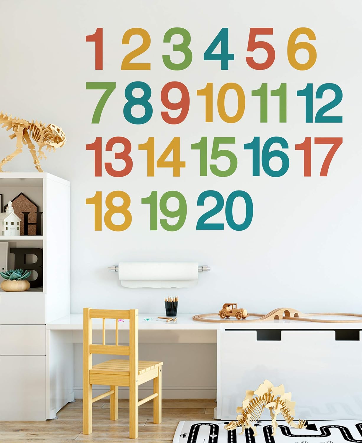 Numbers Wall Decal (Scheme A, Small)