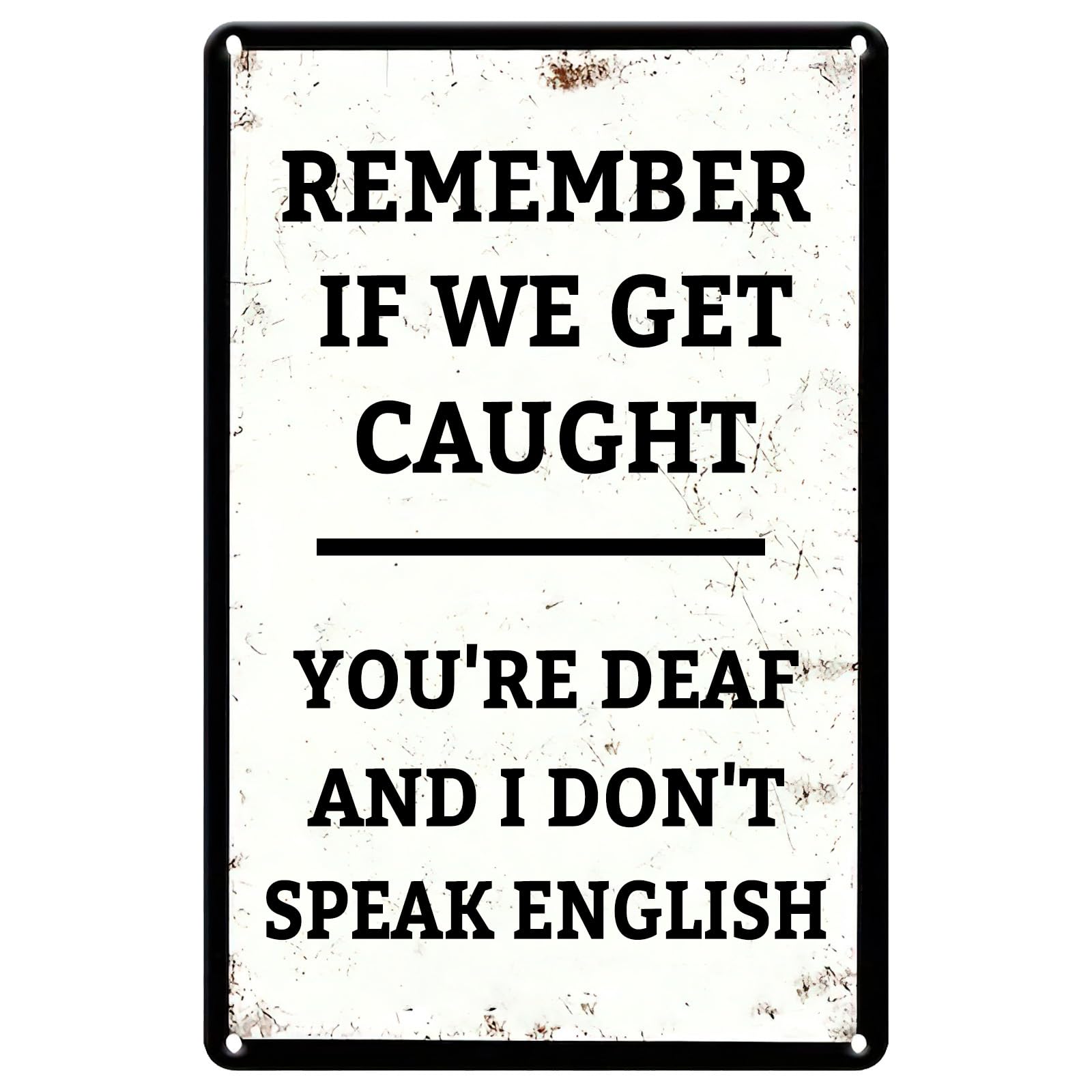 Interesting Daily Trick Vintage Metal Sign Humorous Life Tip Rustic Wall Hanging Wall Decor for Home Garden Cafe Club 12x8 Inch