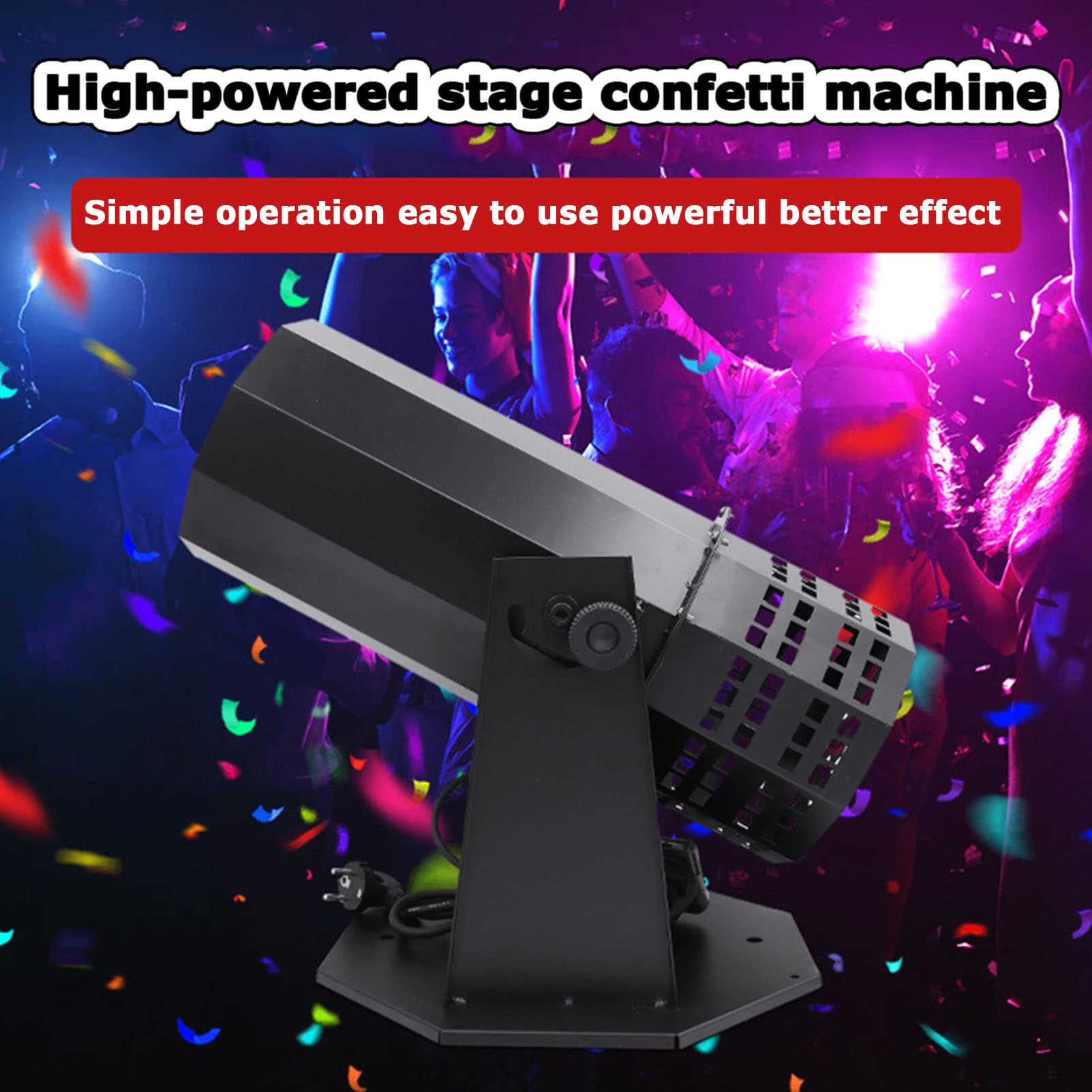 ANUU Cannon Confetti Machine Coriandoli Blaster Gun Lancia coriandoli Professionale per concerti, Feste, Club, Matrimoni, teatro con Telecomando