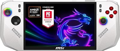 msi Claw A8 PC Gaming Handheld: AMD Ryzen Z2 Extreme, 8" FHD+ 120Hz Display, 24GB LPDDR5x, 1TB NVMe SSD, SD Card Reader, Thunderbolt 4, Win 11 Home: White BZ2EM-070US