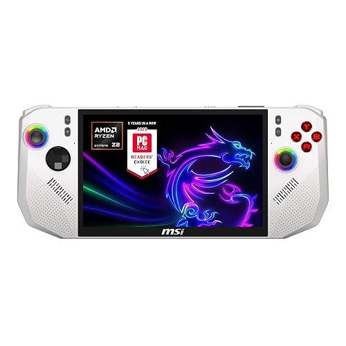 msi Claw A8 PC Gaming Handheld: AMD Ryzen Z2 Extreme, 8" FHD+ 120Hz Display, 24GB LPDDR5x, 1TB NVMe SSD, SD Card Reader, Thunderbolt 4, Win 11 Home: White BZ2EM-070US