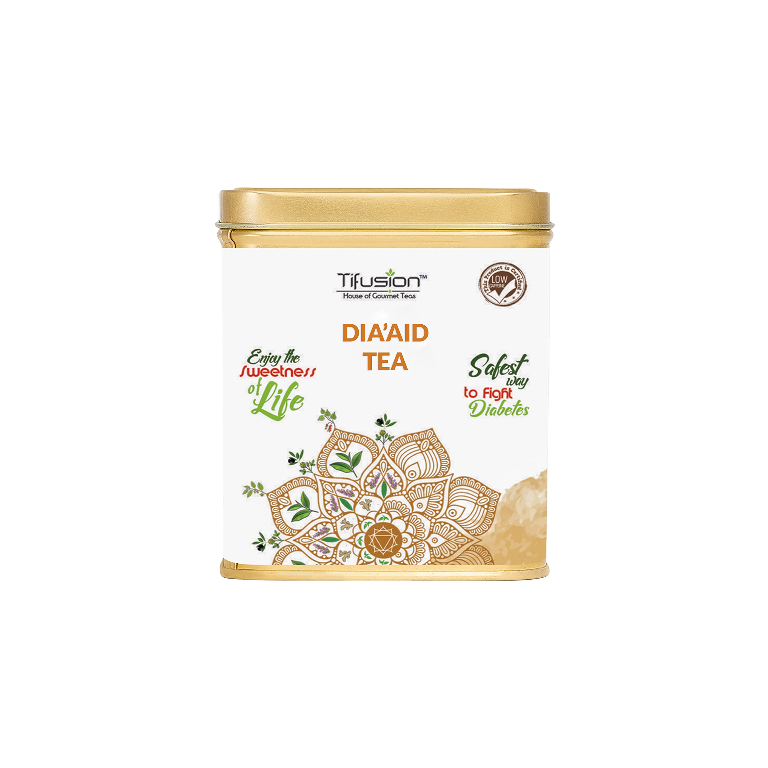Tifusion Anti Diabetes Tea with Gymnemma Syluestre, Vijaysar, Jamun Seeds, Giloy, Paneer Dodi for Redulating Blood Sugar Levels, Support Diabetes Balance Tea | 100 gms 50 Serving Cups (B08D8KMRCY) Amazon Price History, Amazon Price Tracker
