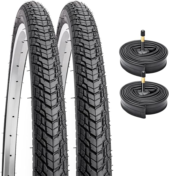 2 Copertoncini CityBike 700x35C - Bianco/Neri Per Trekking E Strada, Misura 28x1.35 - Foto 11