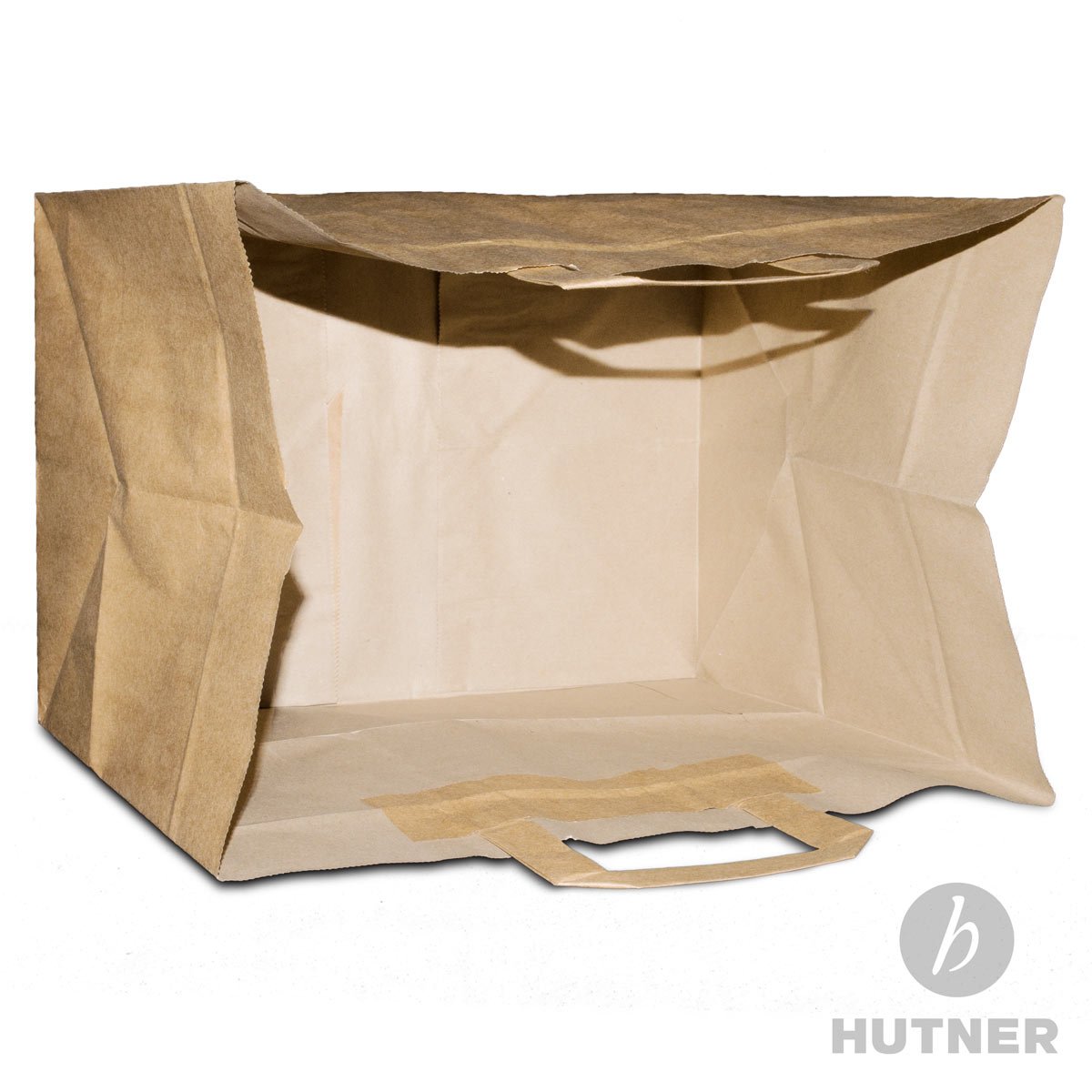 250 x Bäckertüten braun 32+22x27 cm | Papiertüten extra breiter Boden | Konditortaschen Papier | Take Away Tüten | HUTNER