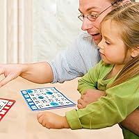 Vista 6 de SEETOOOGAMES Tarjetas de papel para juego de bingo – 1 Tarjeta – 100 libros de 5 hojas