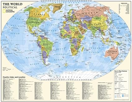 National Geographic Gradi Laminato Kids Education Mappa Politica Del Mondo 4 12 Giant Poster By National Geographic 51 X 40 In By National Geographic Maps Amazon It Cancelleria E Prodotti Per Ufficio Cartina Mondo National Geographic