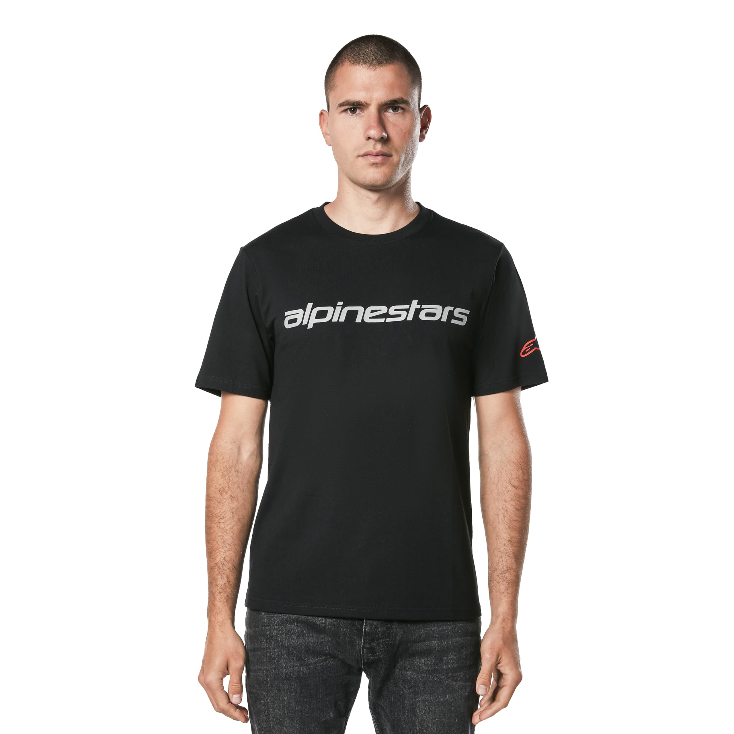 Alpinestars Unisex Black/Grey/Red Linear Wordmark 2.0
