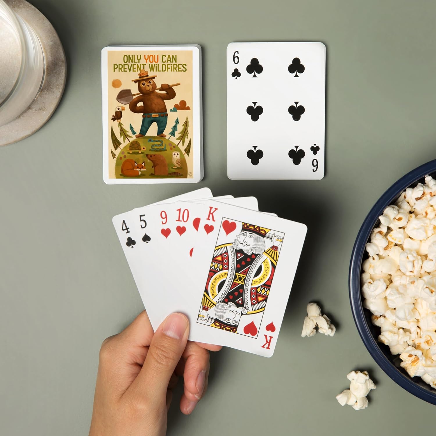 Lantern Press Smokey Bear and Friends, Officially Licensed, 52 Playing Cards for Adults, Poker Size Card Deck