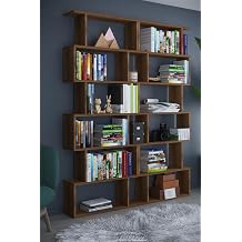 6 Rafl   ift Mod l Zigzag Kitapl k  al ma Odas  Ofis Kitapl k Barok