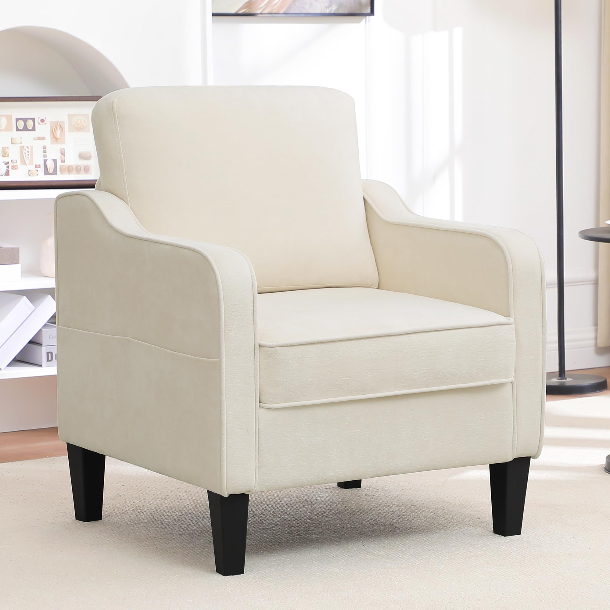 choairy Accent Chair Beige