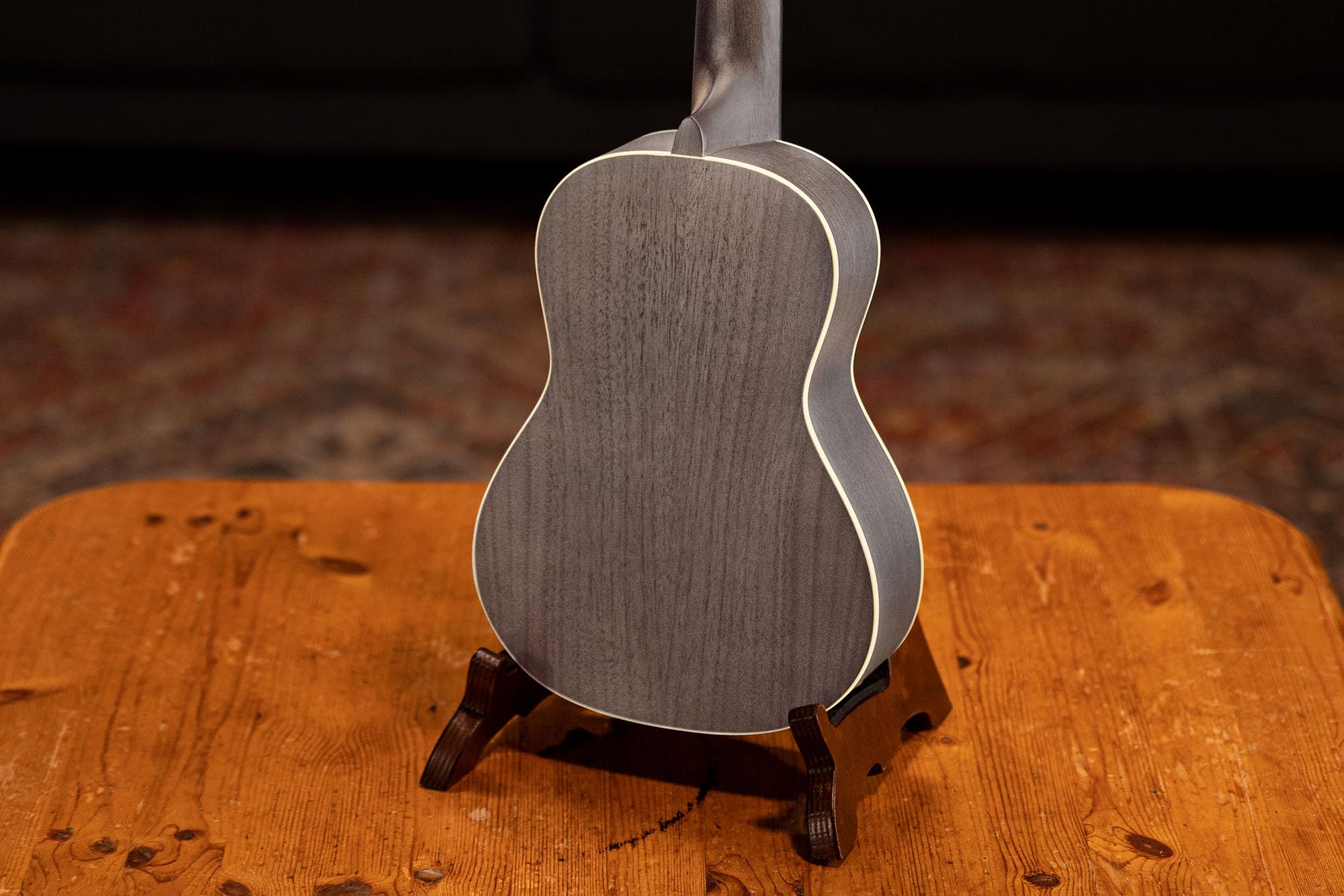 Ortega Guitars Ukulele Concerto Mancino – Acustico – Earth Series – Okoume, Black (RUCOAL-L)