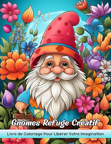 Gnomes Refuge Créatif Livre de Coloriage: Coloriage Des Gnomes De Havre Créatifs, Designs Fantaisistes Pour La Joie Artistique Et La Relaxation