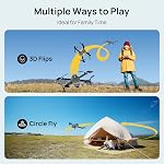 Ameta Drones pour les adultes avec des caméras 4K UHD, S20 Lite Moteur sans brosse FPV pliable RC Drone pour adultes Enfants avec 36 Mins Long Flight, Altitude Hold, Circle Fly, Cool Toys Cadeaux pour hommes Garçons (165g)