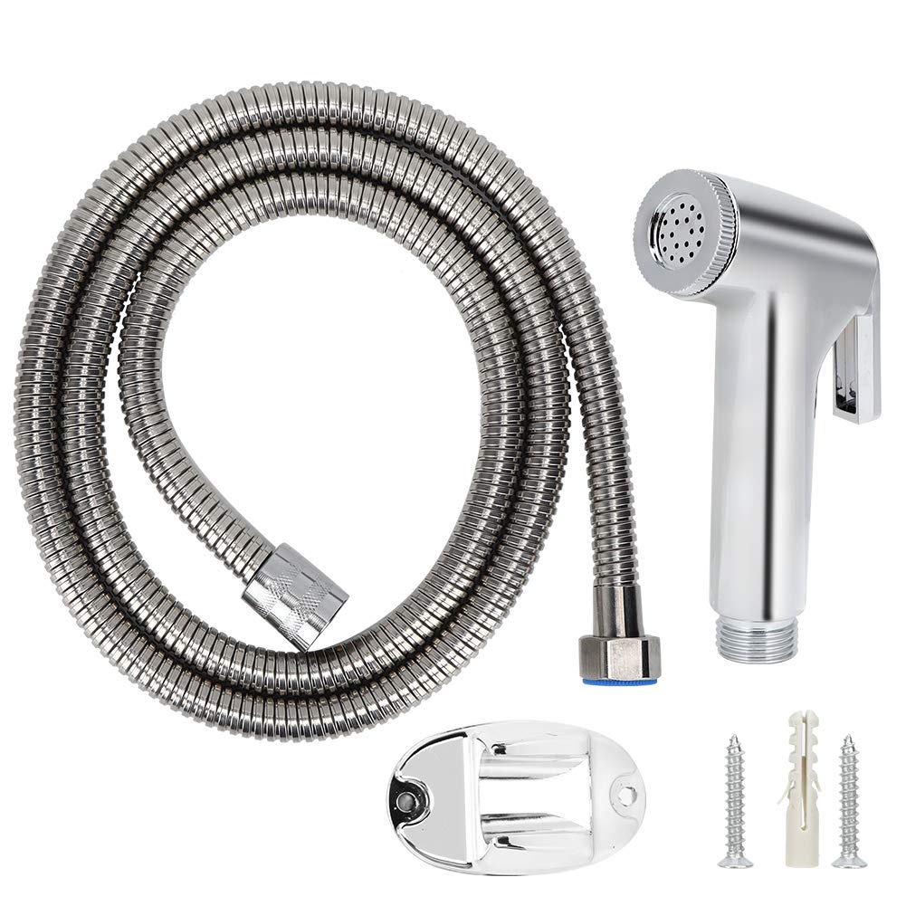 Fdit Women's Default Bidet Bidet Nozzle Hose Bracket Set Toilet Spray Butt Flush Faucet Handheld Bidet Sprayer Set Portable Shower Sprayer Toilet Bidet Cleaning Spray Head