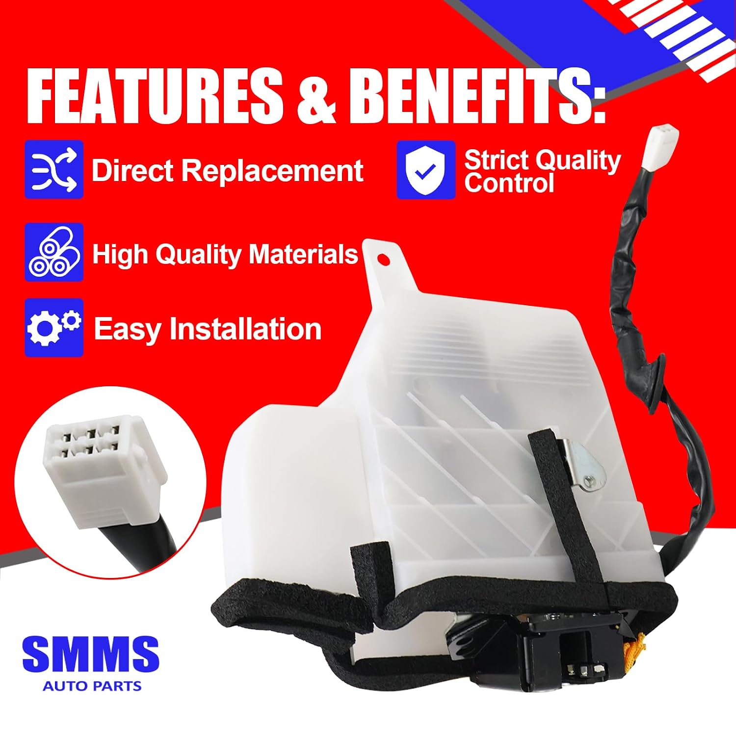 SMMS Rear Tailgate Lock Latch Actuator Assembly for Toyota 4Runner Accessories 4.0L 4.7L SR5 2003-2009 Replaces OE: 6911035060