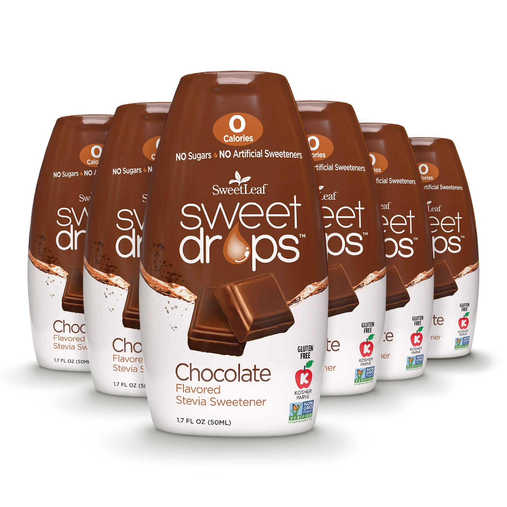 SweetLeaf Wisdom Sweet Drops Chocolate 1.7 fl.oz 6 Pack