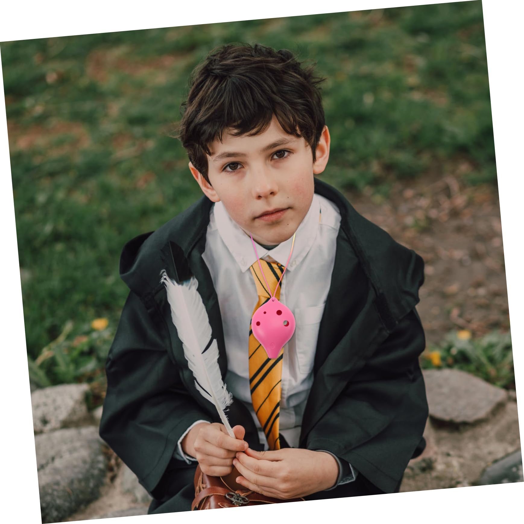 GOOHOCHY Practice Wind Instrument Retro Modeling 6-hole Ocarina Lightweight and Portable for Boys and Girls Random