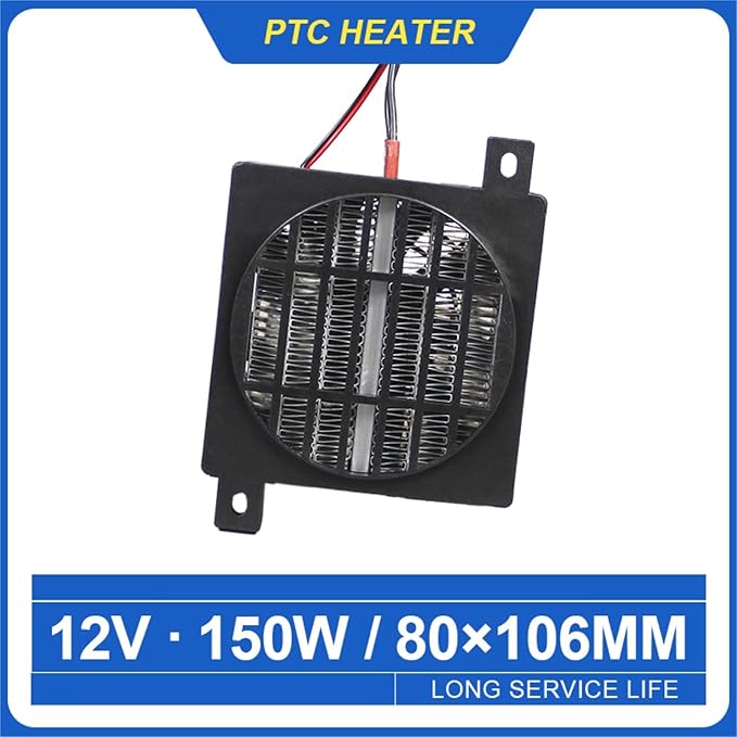 Calefactor Eléctrico Cerámico PTC 150W 12V miniatura 4