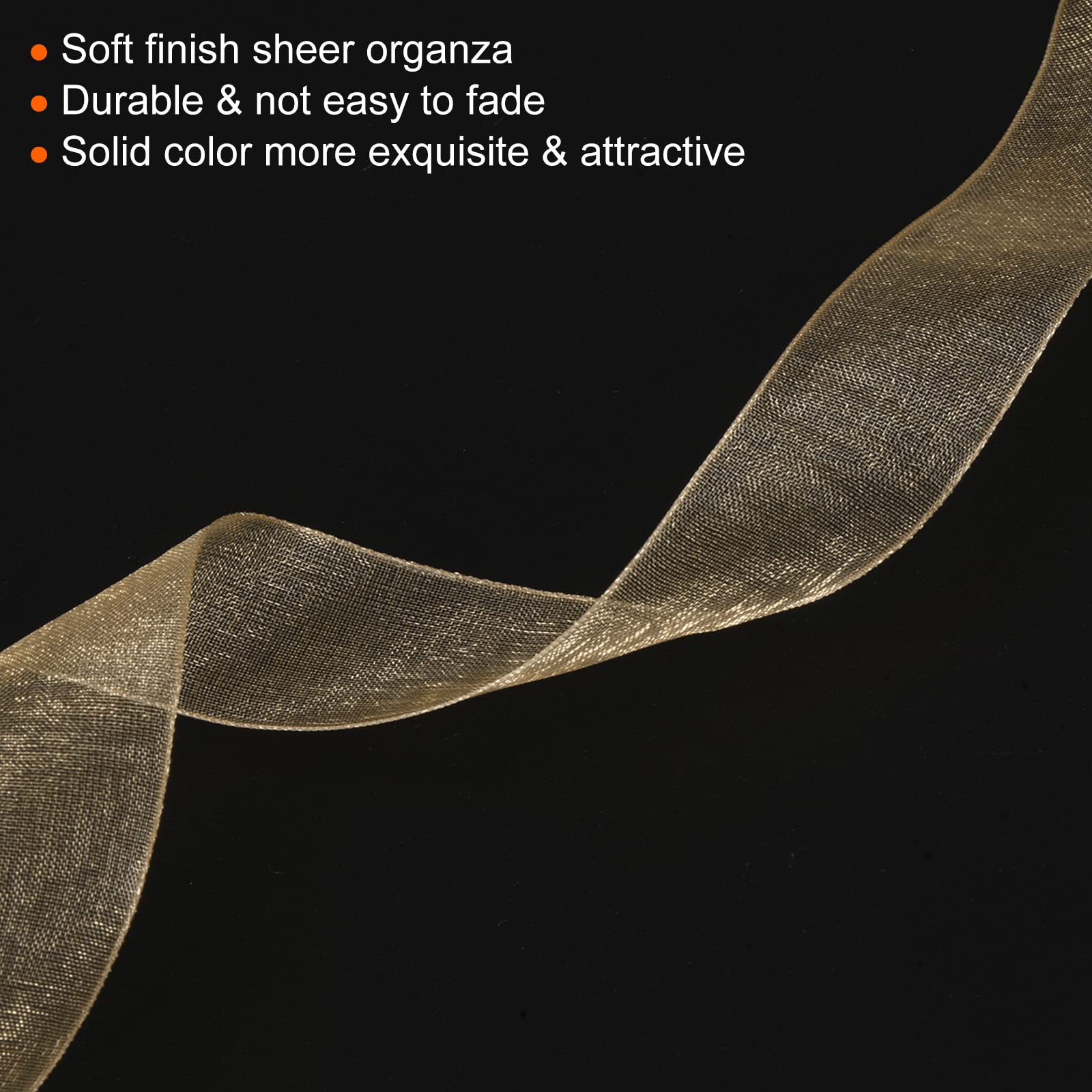 50 Mètres/rouleau, Ruban D'organza Coloré Large De 20 Mm