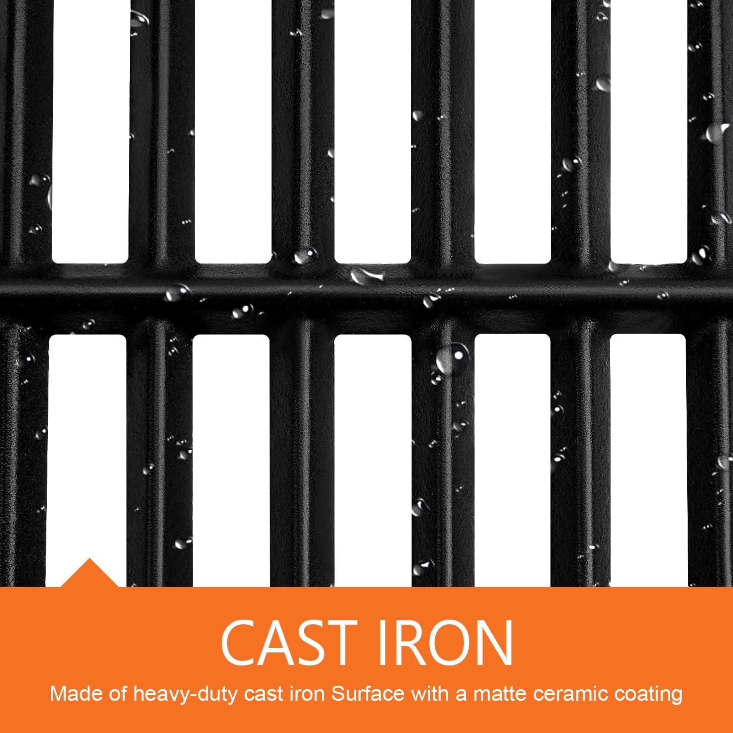 GGC 7638/7639 Grill Grates for Weber Spirit &Spirit II 300 Series, 17.5" Grill Parts for Weber Spirit E/S 310, E/S 320, E/S 330, Spirit 700, Genesis Silver B/C, Gold B/C 1000-3500 Gas Grill