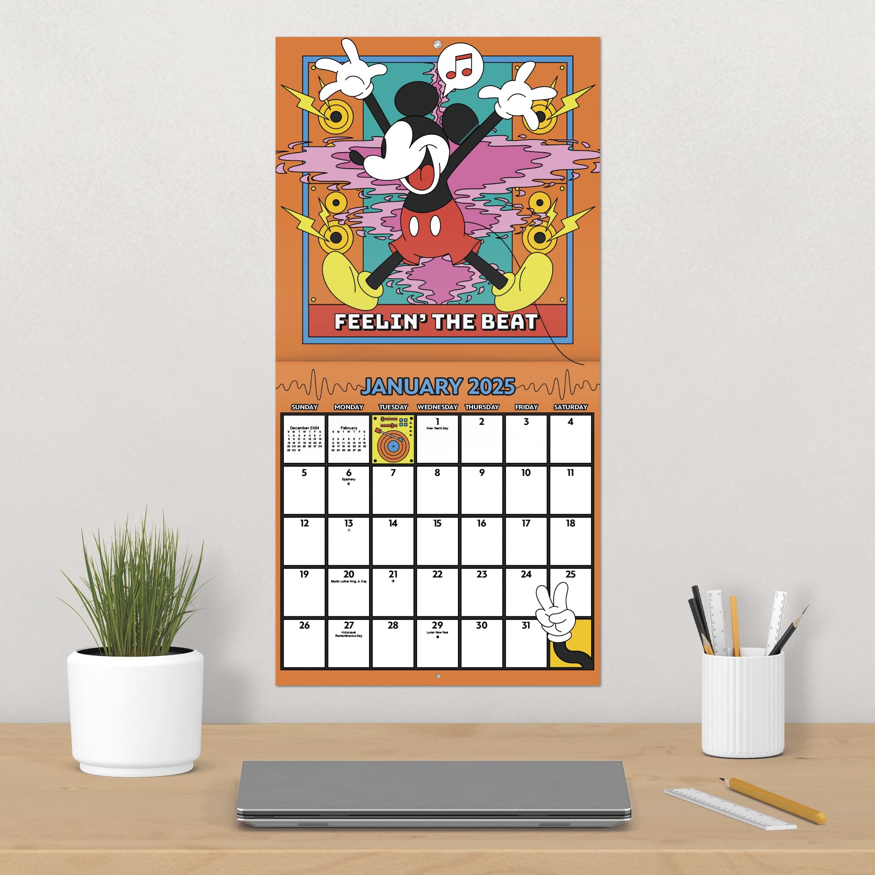 2025 Disney Mickey Mouse Wall Calendar