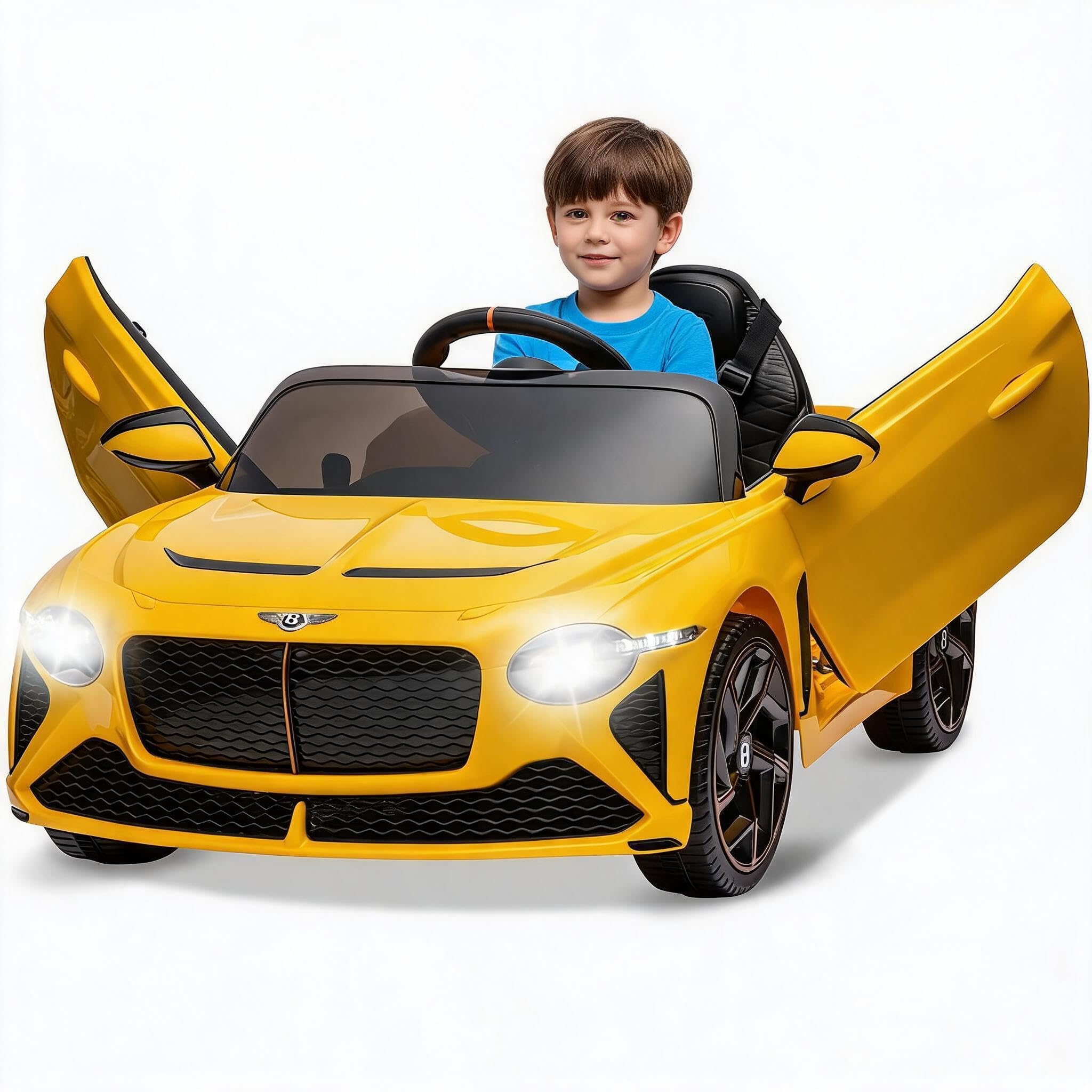 12V Kinder Elektroauto, 7Ah Batterie, 390 Dual-Motor, Kinderfahrzeug