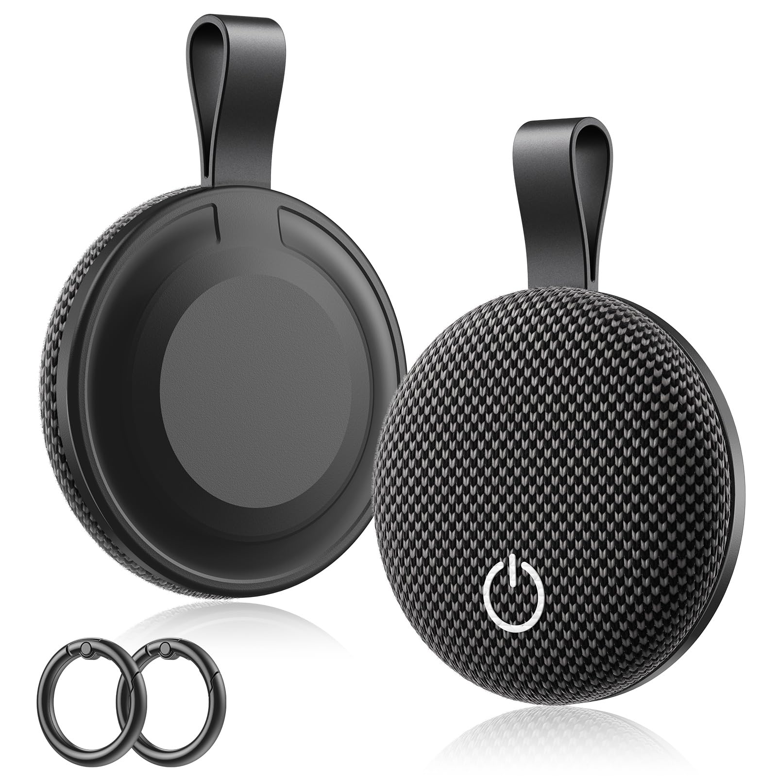 Tracker Tags-2 Pack, Bluetooth Tracker Works with Apple Find My (iOS Only), Smart Tag with Keychain, Item Finder for Luggage/Key/Suitcase/Pets/Wallet, Replaceable Battery, Dark Gray-picture-10