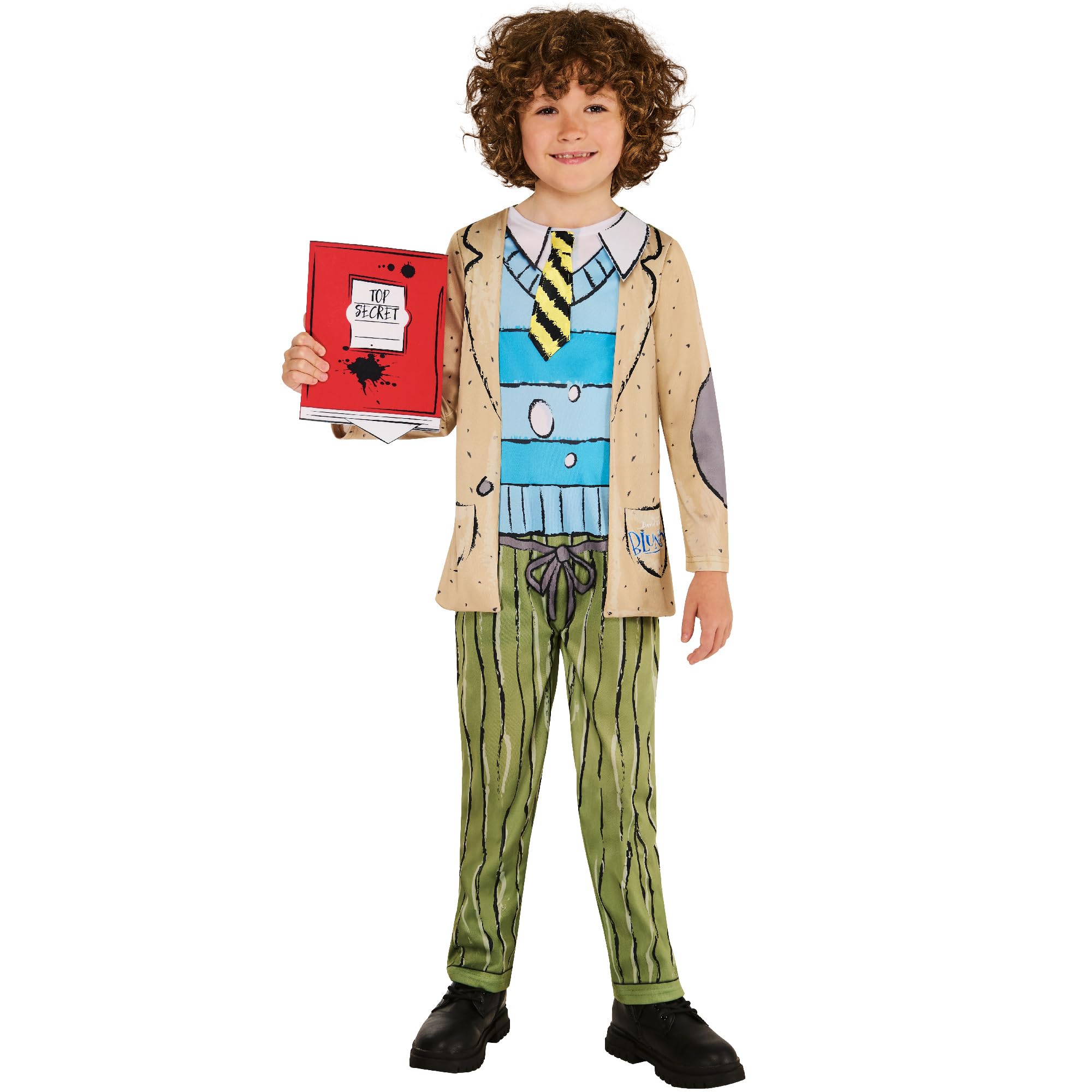 Rubies Official David Walliams Bertie Blunder Costume, Kids Fancy Dress, Size 11-13 Years Halloween, Multi