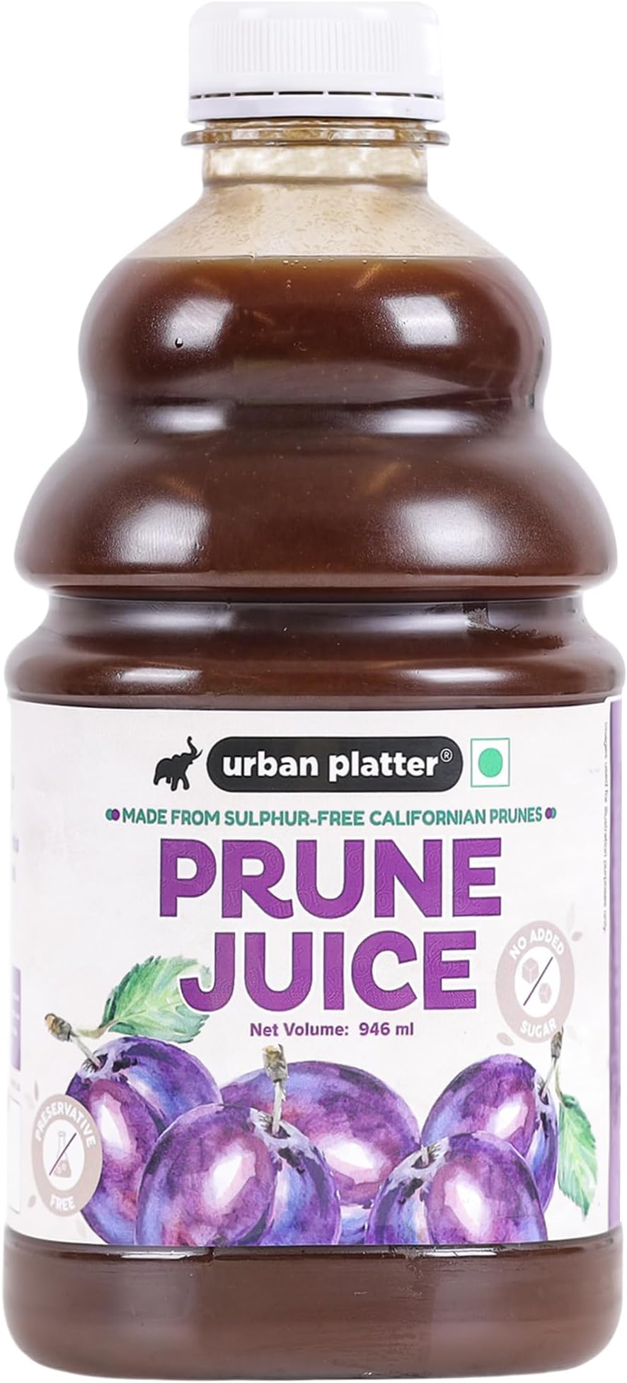 Urban Platter Pure California Prune Juice, 946ml (No Added Sugar | Natural Digestive Support | Source of Antioxidants & Potassium | Preservative-Free)