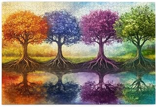 Puzzle 3000 Piezas, Puzzles Color, 122x81cm, Rompecabezas Adultos Obra de Arte de Juego, Rompecabezas Madera, Colorido Juego de Habilidad para Toda la Familia, Decoración Hogar Regalos Árbol p-90
