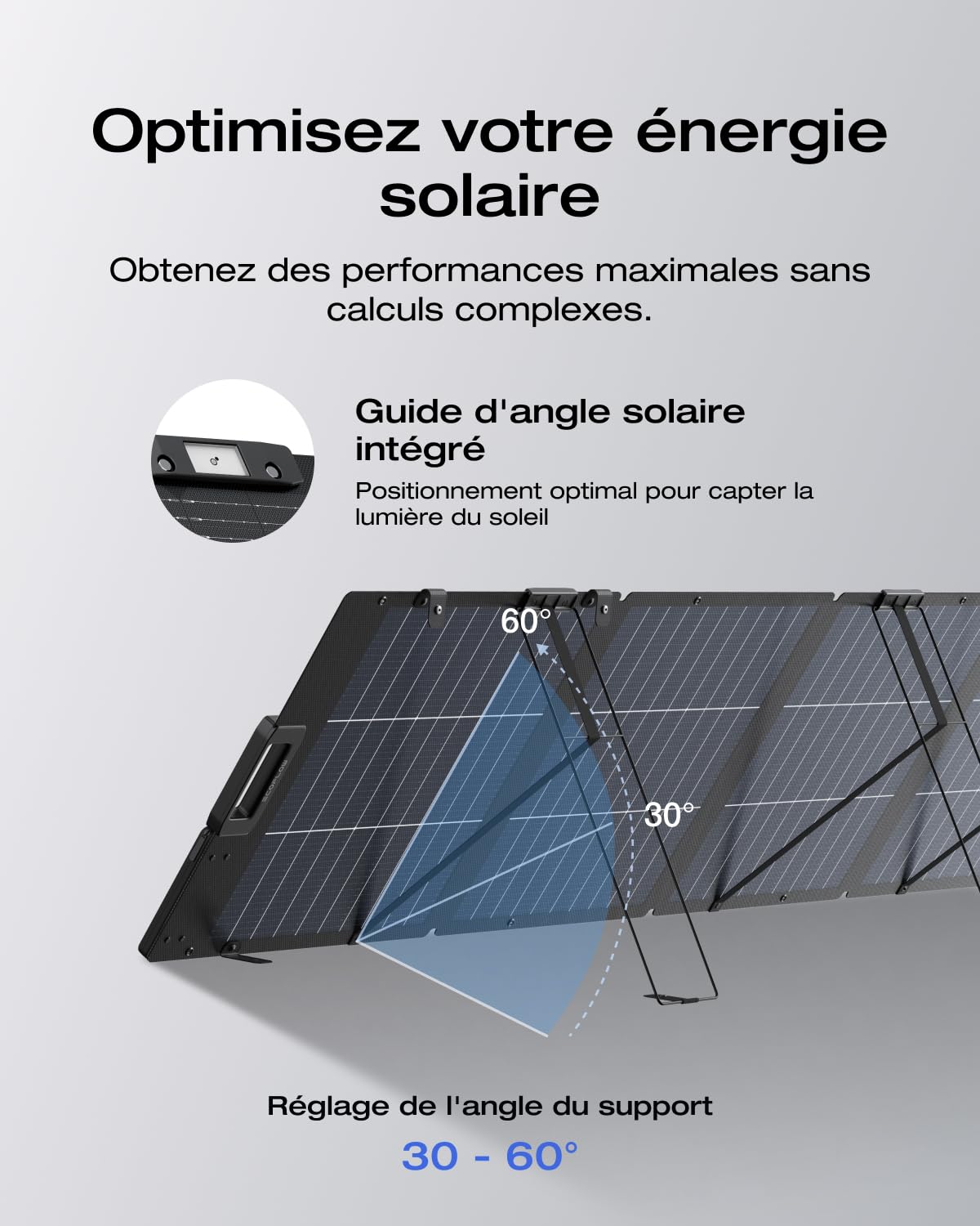 Pack Générateur Solaire EcoFlow DELTA 2 et panneau solaire 220 W, capacité de 1-3 kWh, batterie LFP, charge rapide, station électrique portable pour secours domestique, balcon, camping et camping-cars
