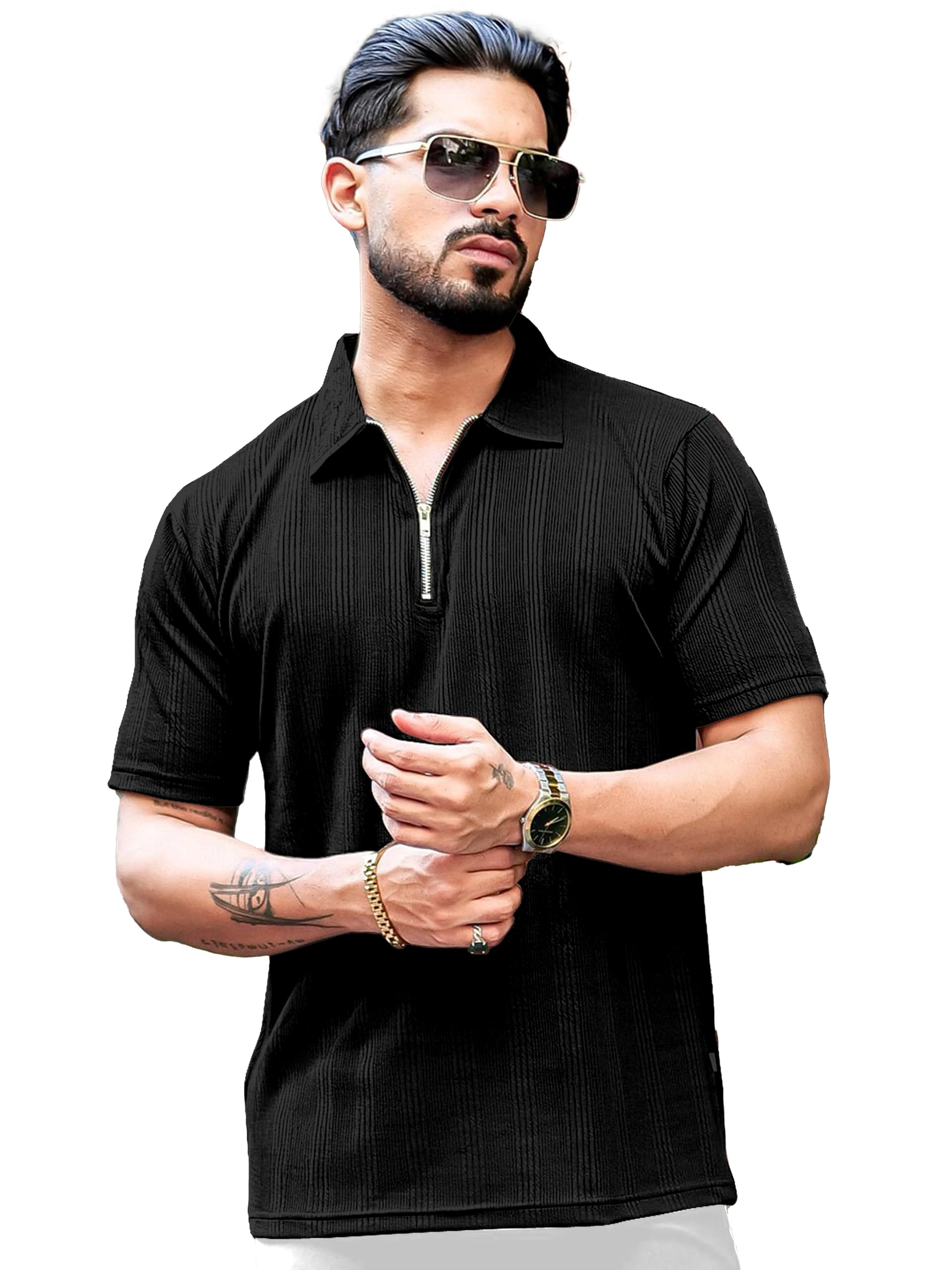 kajaru Men's Solid Regular Fit T-Shirt-picture-25
