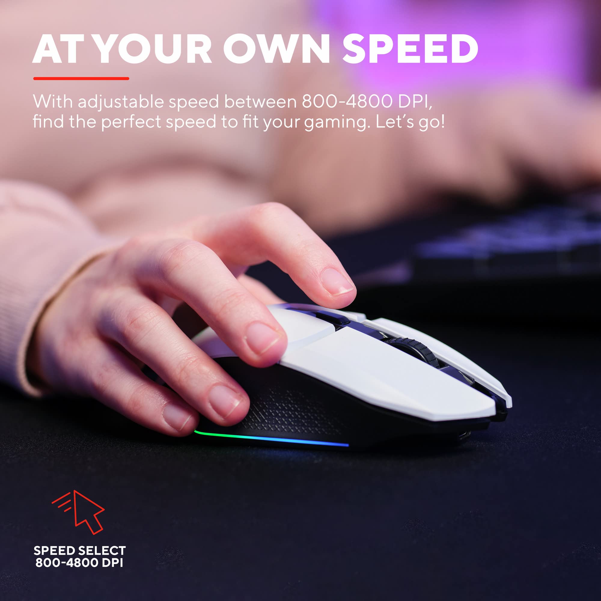 Trust Gaming GXT 794W Kit 3-in-1 Mouse e Tastiera Gaming TKL, Layout Italiano QWERTY, Tastiera Plastica Riciclata, Mouse Wireless 80 Ore di Autonomia, Tappetino, Bundle Pacchetto Gamer RGB PC, Bianco
