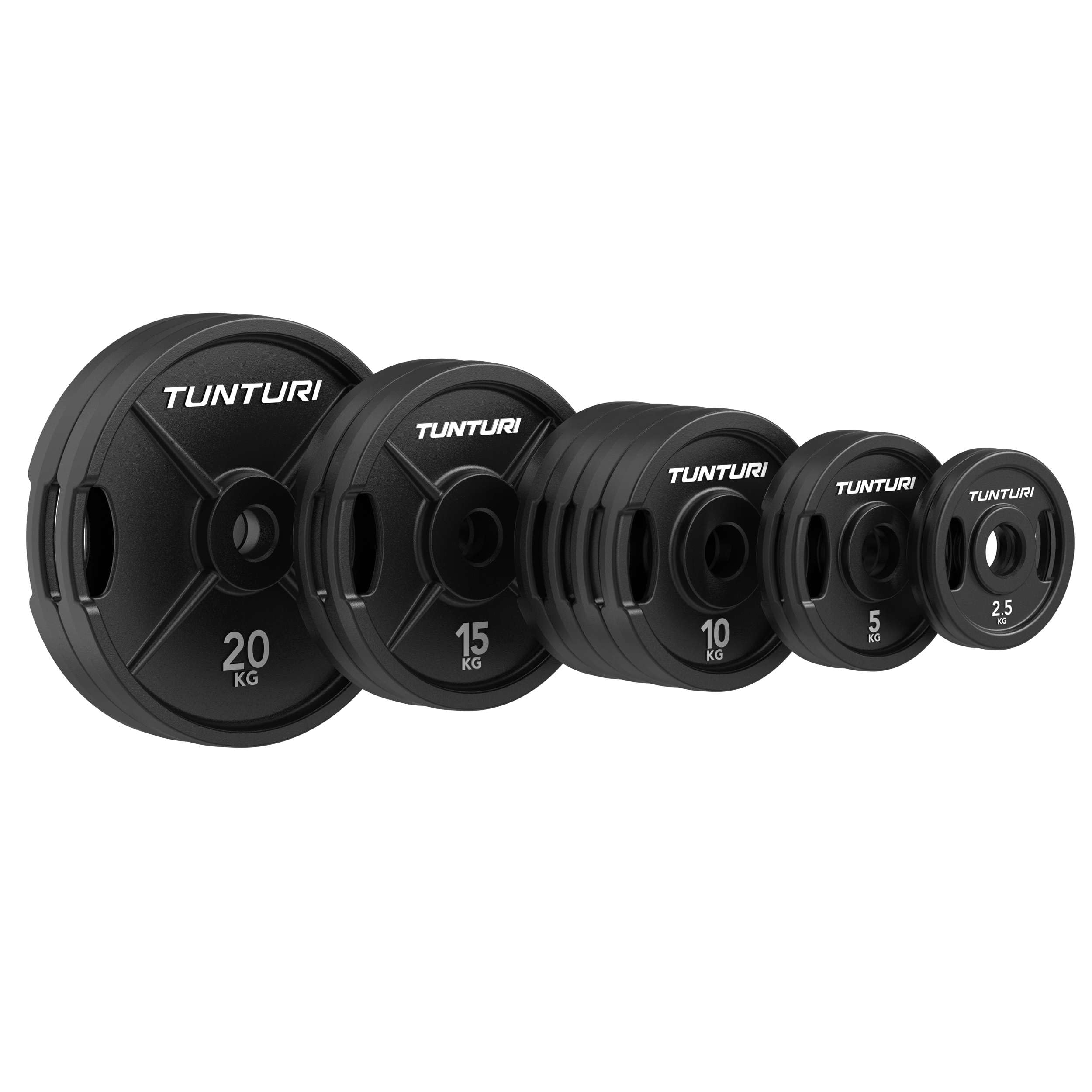 Tunturi Platinum Gusseisen Gewichtsscheiben – Olympische Hantelscheiben – 295 kg – Set