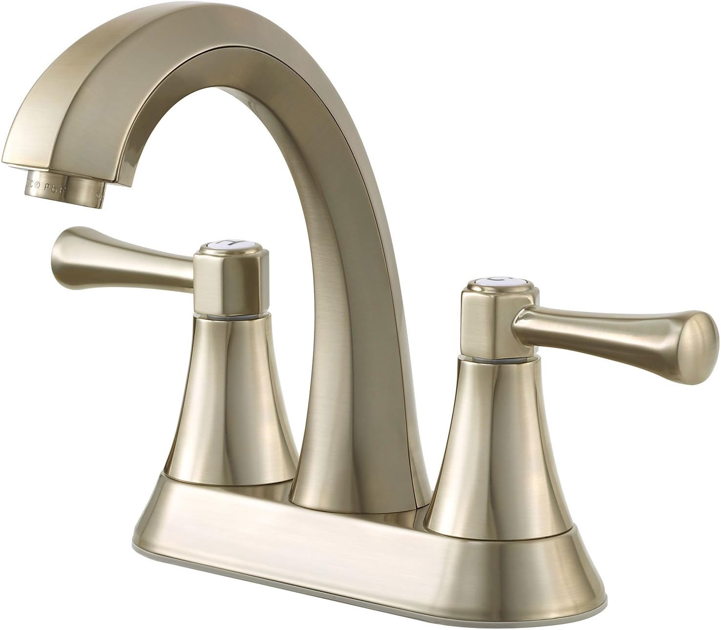 Limited Stock Pfister LF-048-AVKK Altavista 2-Handle 4 Centerset Bathroom Faucet in Brushed Nickel, 1.2gpm