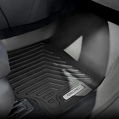 Miniatura 3 de OEDRO Alfombrillas compatibles con Mazda 3 SedanHatchback 2014-2018, protector único de TPE negro para todo tipo de clima, incluye 1 y 2 fila