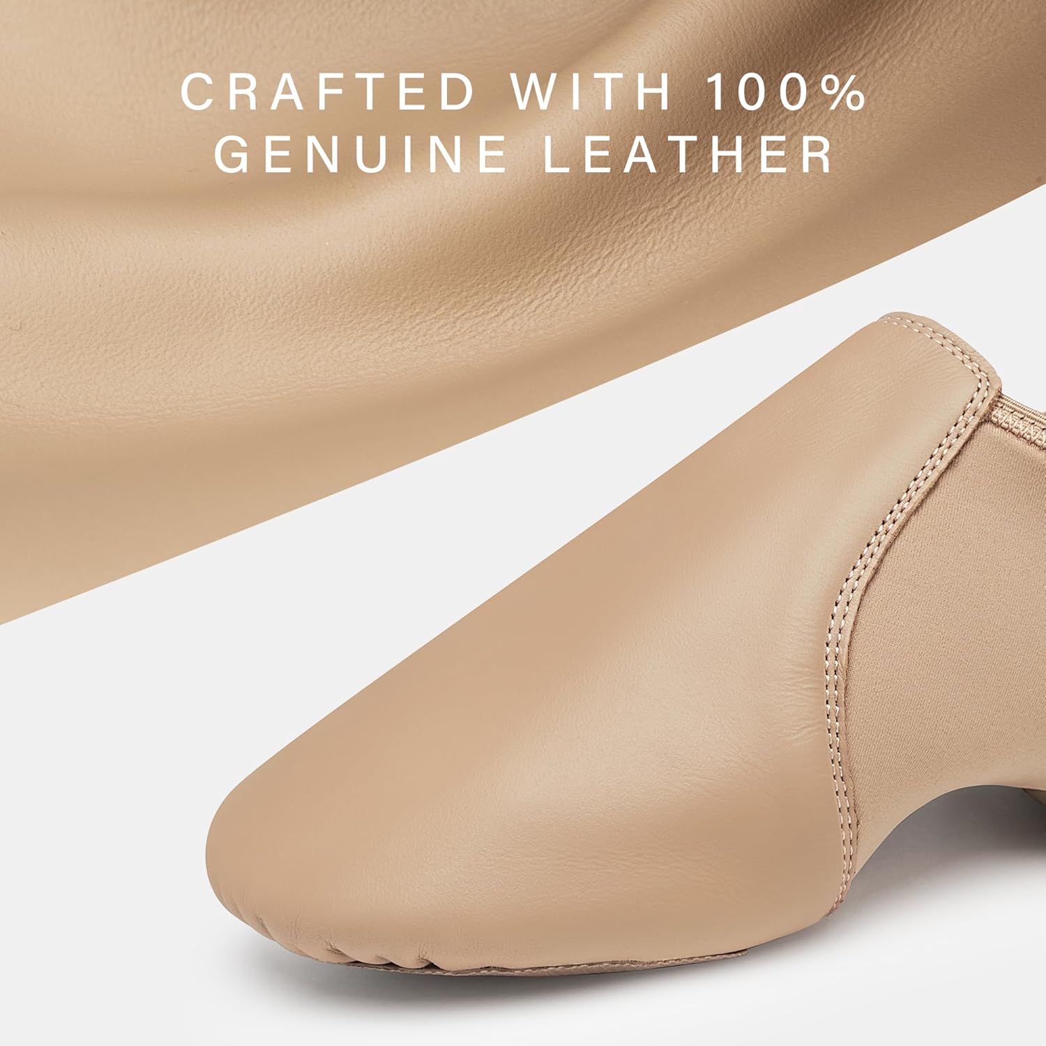 Stelle Jazz Shoes for Women Men Leather Upper Slip-on Dance Shoes Unisex - Image 6