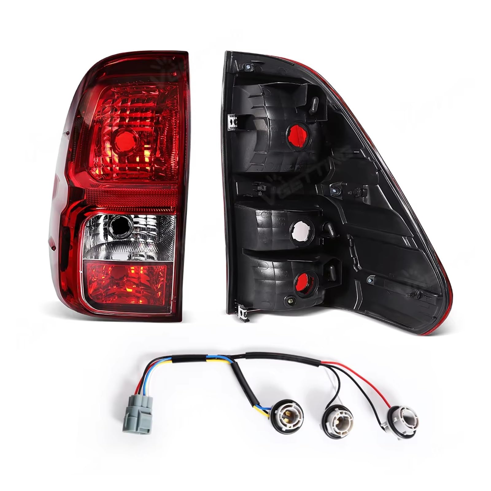 Gruppo fanale posteriore Per Toyota Per Hilux Per Revo Pick-up 2016-2018 Auto Fanale posteriore con cablaggio Nessuna lampadina Lampada di coda sinistra/destra Fari di stop(RHD Right)