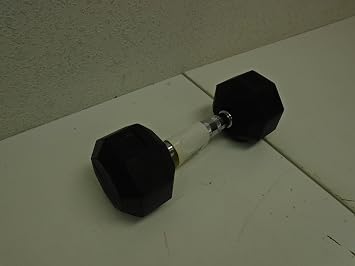 Dumbbells Hand Weights Set of 2 - Rubber Hex Chrome Handle Exercise & Fitness Dumbbell for Home Gym Equipment Workouts Strength Training Free Weights for Women, Men