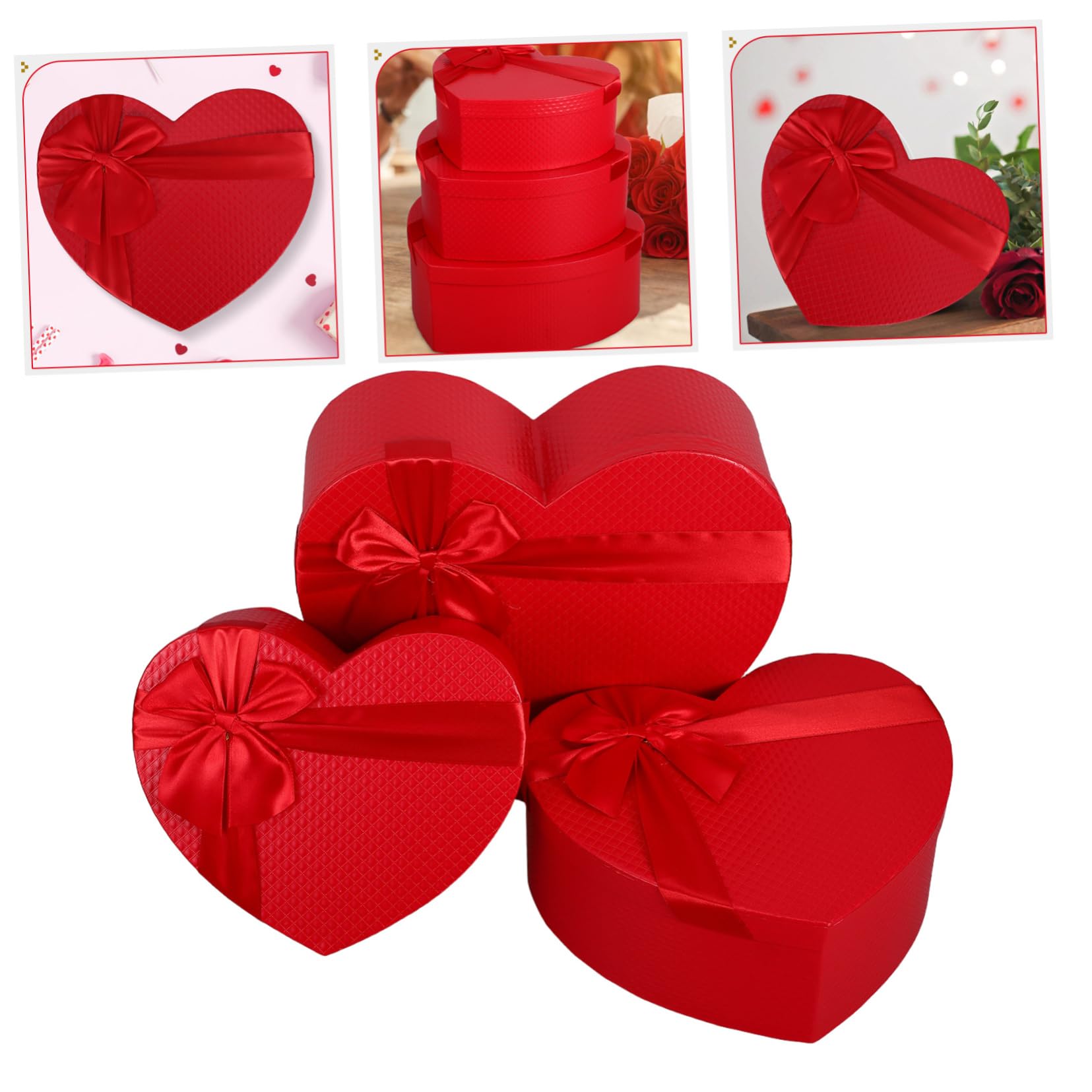 COLLBATH Herzförmige Geschenkboxen Aus Papier Zarte Verpackungsboxen Dekorative Geschenkboxen Für Festival-zubehör