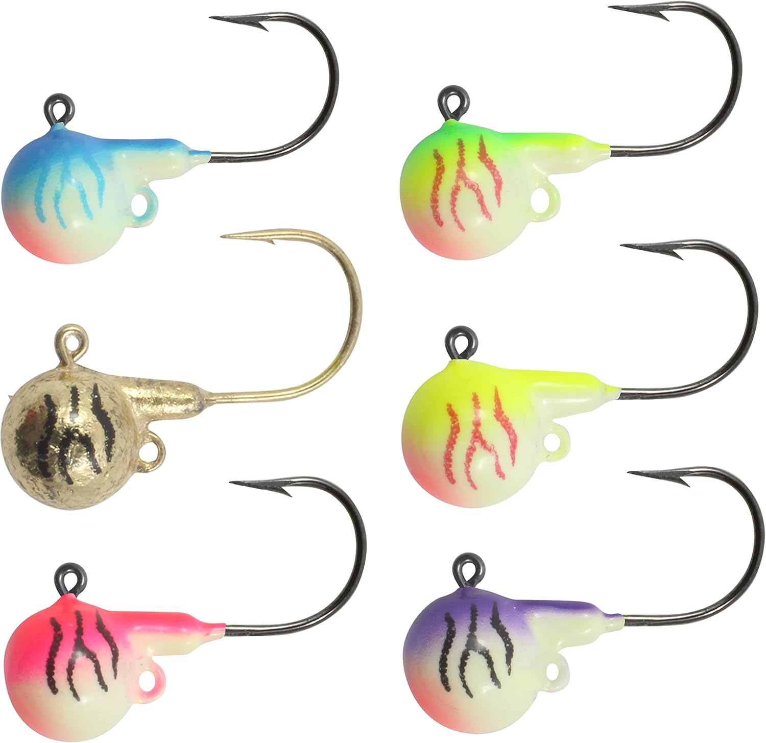 Northland Tackle Fire-Ball Jig - 1/4Oz - 6/Card - Assorted