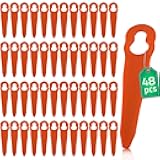 Chuancheng 48pcs Plastic String Trimmer Head Blades Replacement for Stihl PolyCut 2-2 4008 007 1000 Lawnmower Weed Eater Blades Grass Cutter Tools