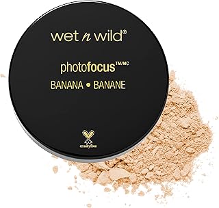 Wet n Wild Photo Focus Loose Baking Setting Powder, Banana | Sheer | Highlighter Makeup | Suitable for All Skin Tones