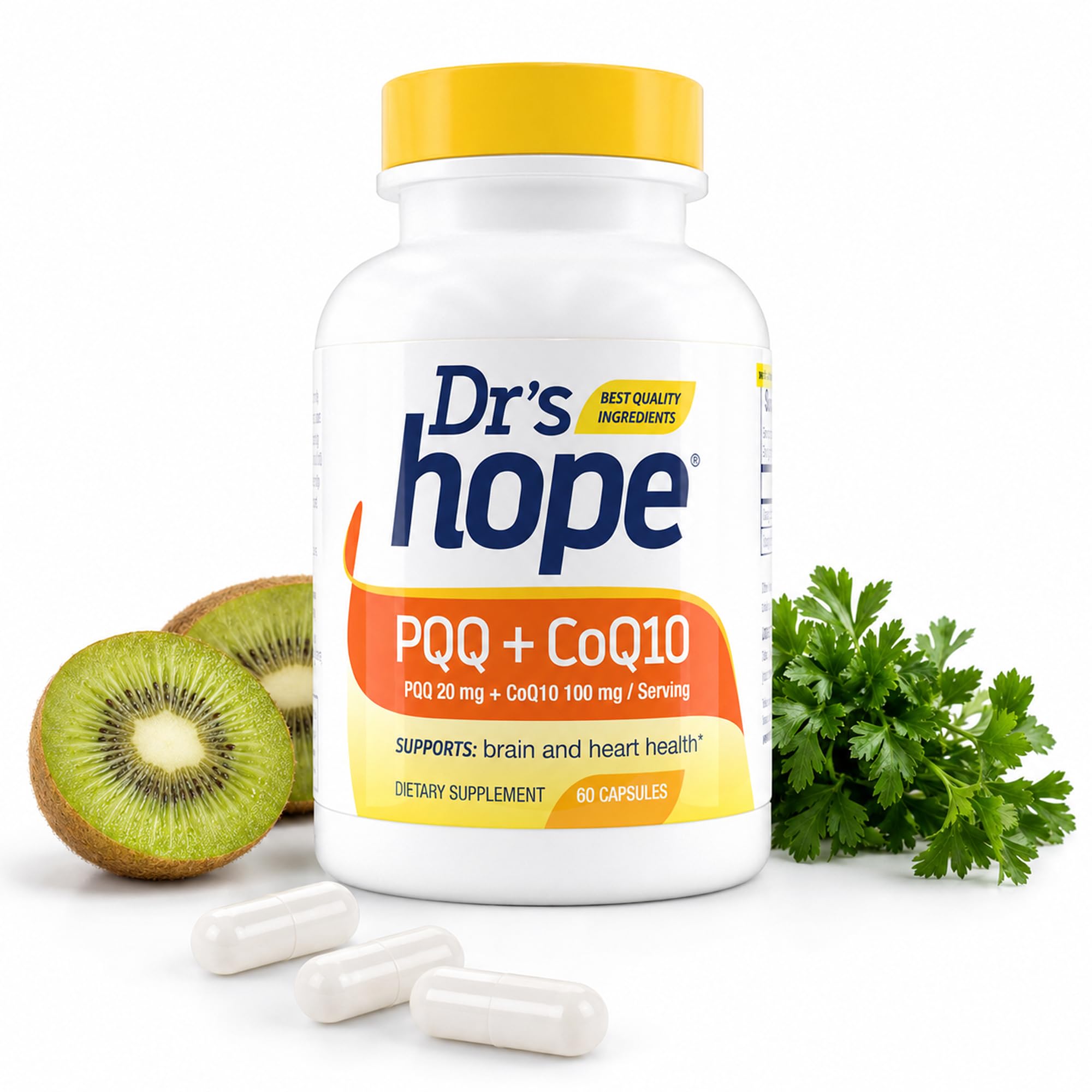 CoQ10 100mg + PQQ Supplement 20mg - Coenzyme Q10 with PQQ to Support Heart & Brain Health - Made in USA Backed by 30+ Years of Trust - GMP Certified & Non-GMO - 2 Month Supply