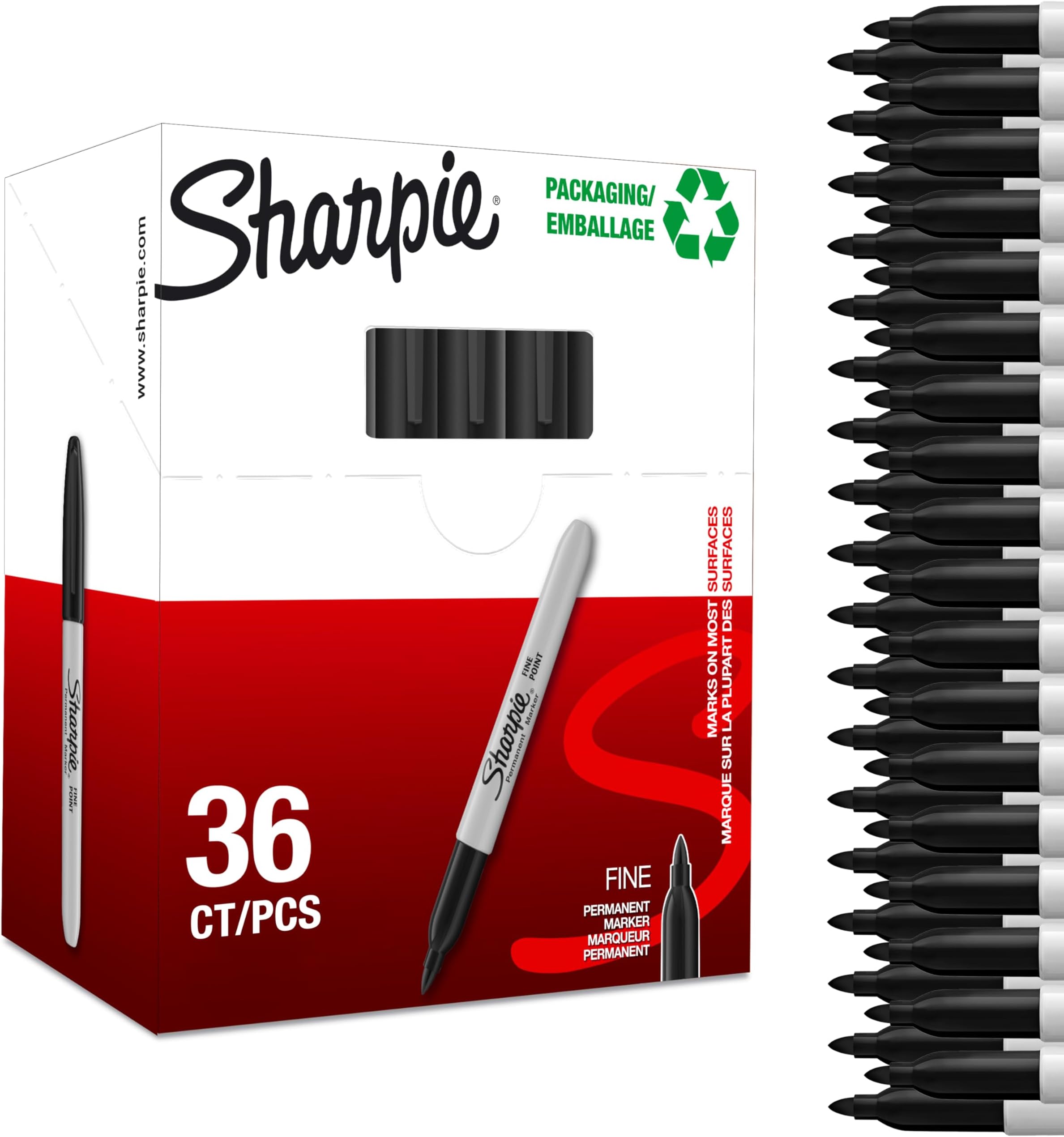 SHARPIE Perm F. Black VP32+4 PE