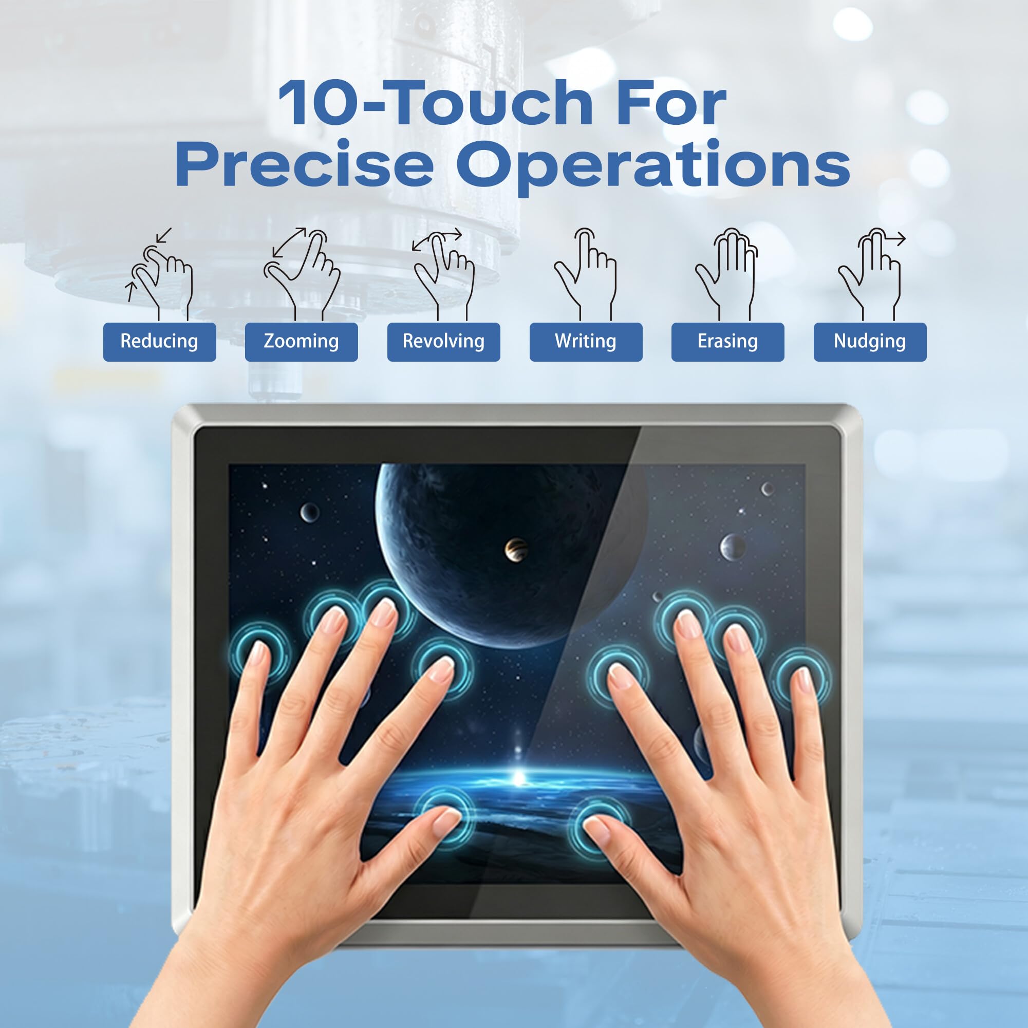 17" Industrie Panel PC lüfterloser IP65 Touchscreen All-in-One