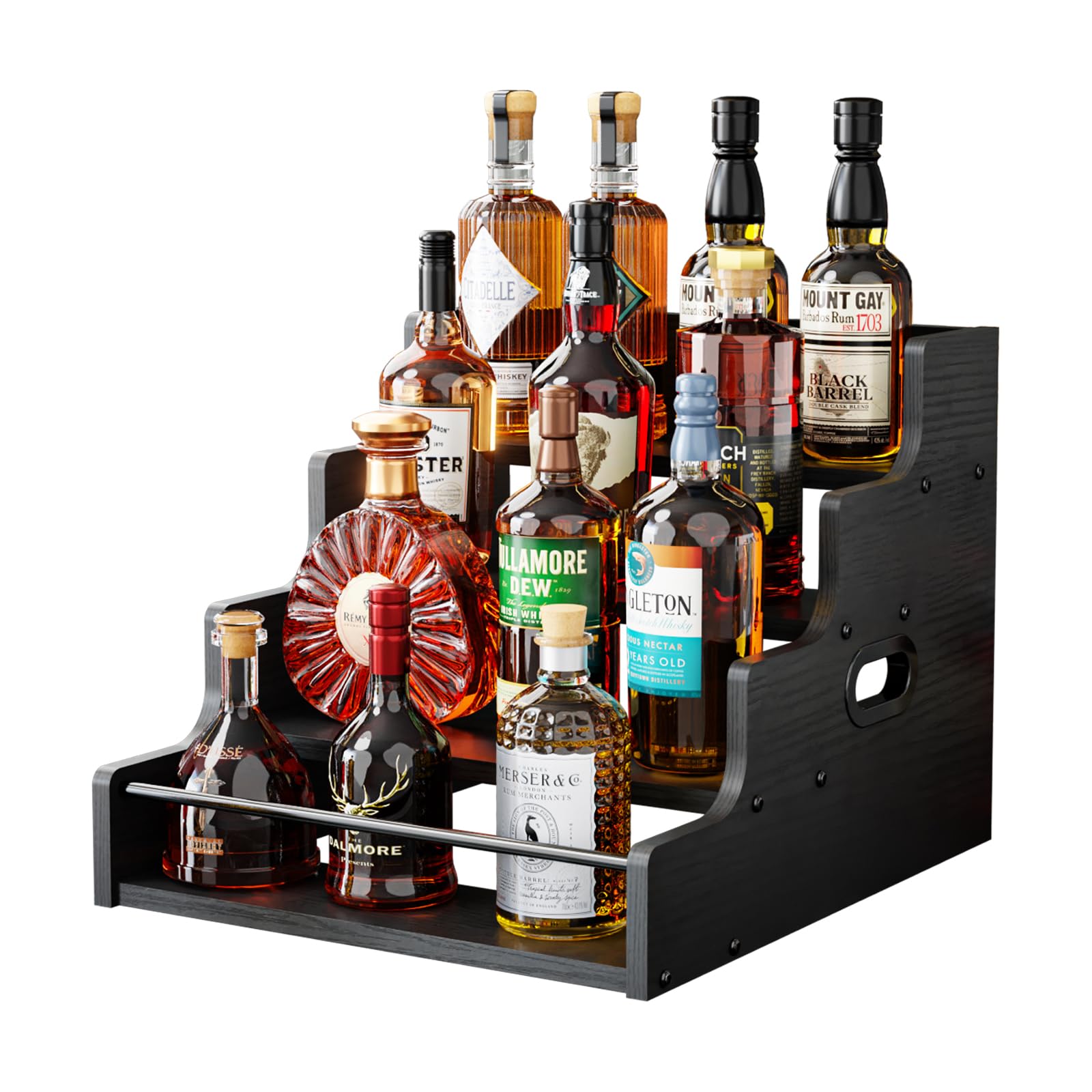 Photo 1 of KLM 4-Tier Tabletop Wine Rack - Black